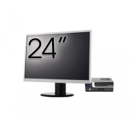 Pachet Calculator Second Hand Terra Mini PC, Intel Core i3-7100 3.90GHz, 8GB DDR4, 256GB SSD + Monitor 24"