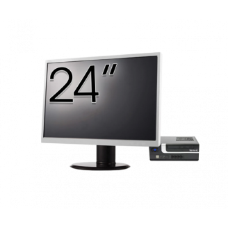 Pachet Calculator Second Hand Terra Mini PC, Intel Core i3-7100 3.90GHz, 8GB DDR4, 256GB SSD + Monitor 24"