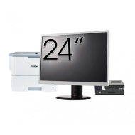 Pachet Calculator Second Hand Terra Mini PC, Intel Core i3-7100 3.90GHz, 8GB DDR4, 256GB SSD + Monitor 24" + Imprimanta Brother HL-L6300DW