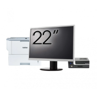 Pachet Calculator Second Hand Terra Mini PC, Intel Core i3-7100 3.90GHz, 8GB DDR4, 256GB SSD + Monitor 22" + Imprimanta Brother HL-L6300DW