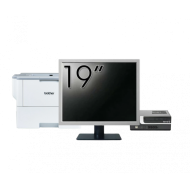 Pachet Calculator Second Hand Terra Mini PC, Intel Core i3-7100 3.90GHz, 8GB DDR4, 256GB SSD + Monitor 19" + Imprimanta Brother HL-L6300DW