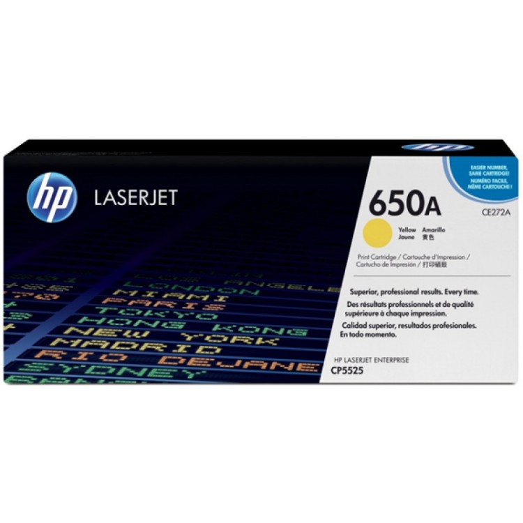 Cartus toner HP 650a Yellow, CE272A 15000 pagini, Original
