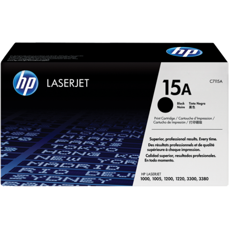 Cartus toner HP 15a Black, C7115A 2500 pagini, Original