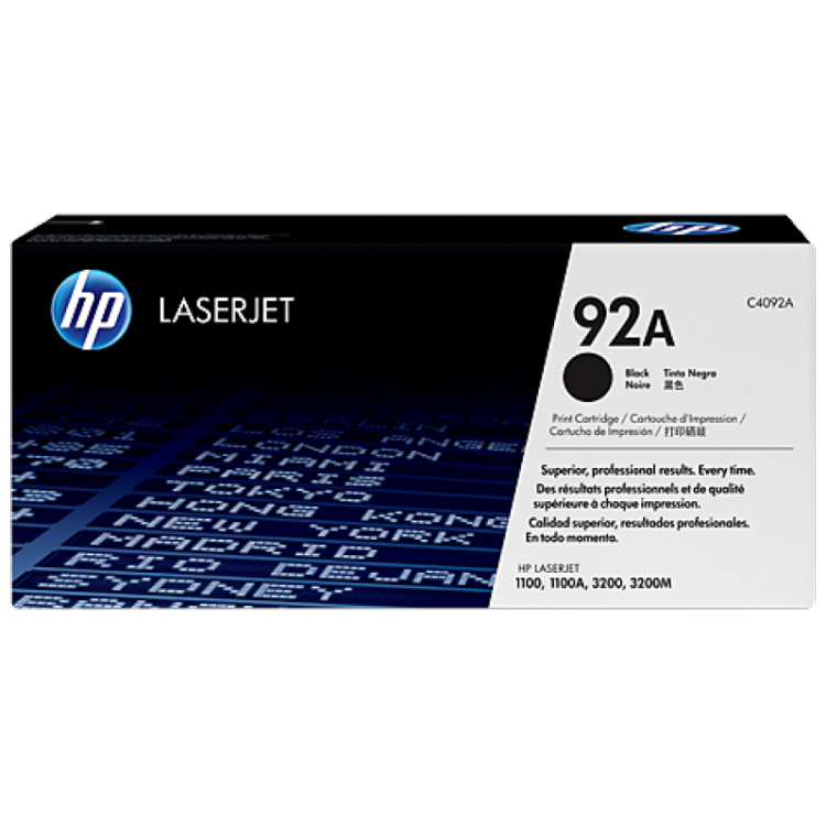 Cartus toner HP 92a Black, C4092 2500 pagini, Original