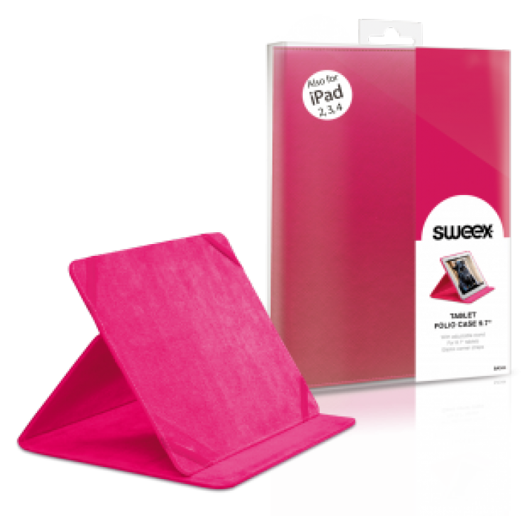 Husa Tableta SWEEX SA344 9.7 inch (Apple iPAD 2/3/4 & AIR), Roz