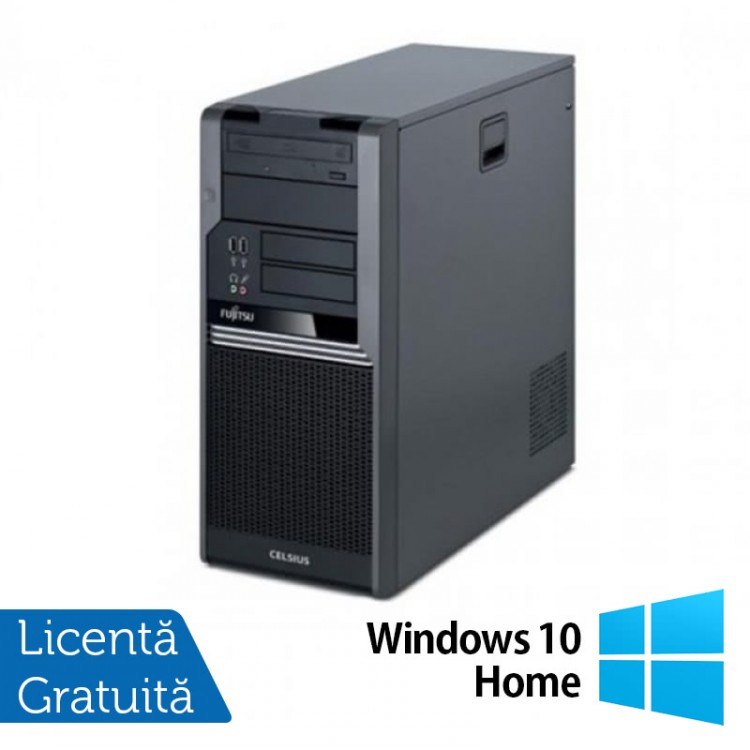 Fujitsu CELSIUS W280, Intel Core i3-530 2.93Ghz, 4Gb DDR3, 250Gb SATA, DVD-RW + Windows 10 Home