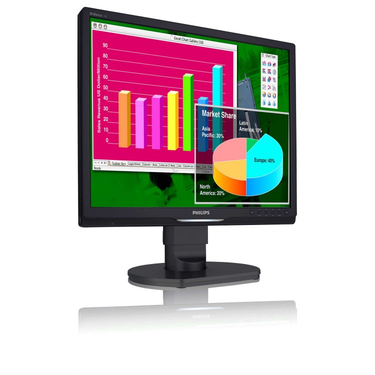 Monitor Philips 19B1 LCD, 19 inch, 1280 x 1024, 5 ms, 16.7 milioane, VGA, DVI, USB