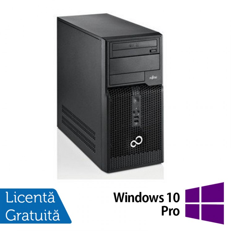 Fujitsu Siemens Esprimo P510, Intel Dual Core G640, 2.8GHz, 4GB DDR3, 500GB SATA, DVD-RW + Windows 10 Pro