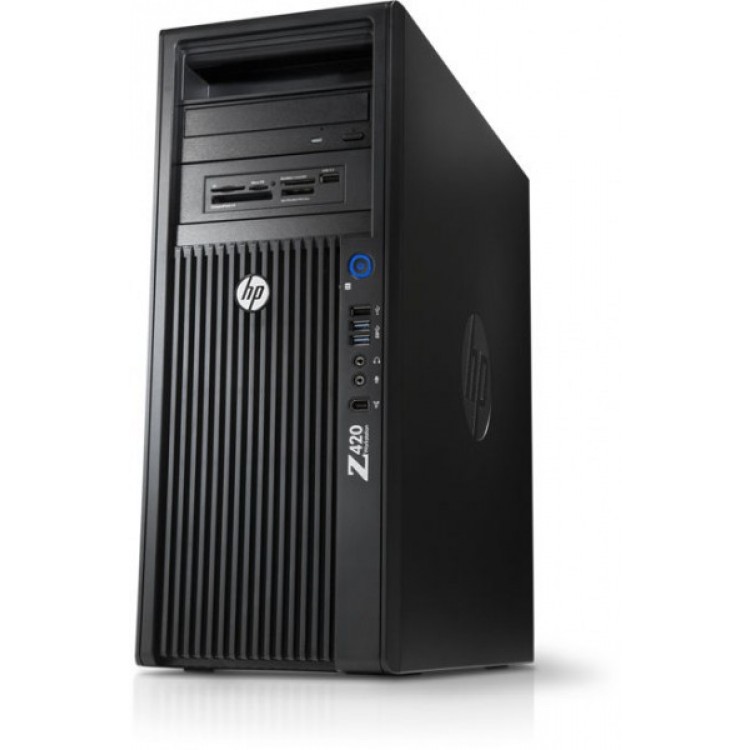 Workstation HP Z420, CPU Intel Xeon E5-2620 V2 2.10GHz-2.60GHz HEXA Core, 24GB DDR3 ECC, 500GB HDD + 1TB HDD, nVidia Quadro 2000/1GB GDDR5 128biti