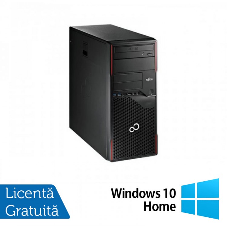 Calculator Refurbished Fujitsu ESPRIMO P700, Intel Core i3-2100 3.10Ghz, 4GB DDR3, 250GB SATA, DVD-ROM + Windows 10 Home