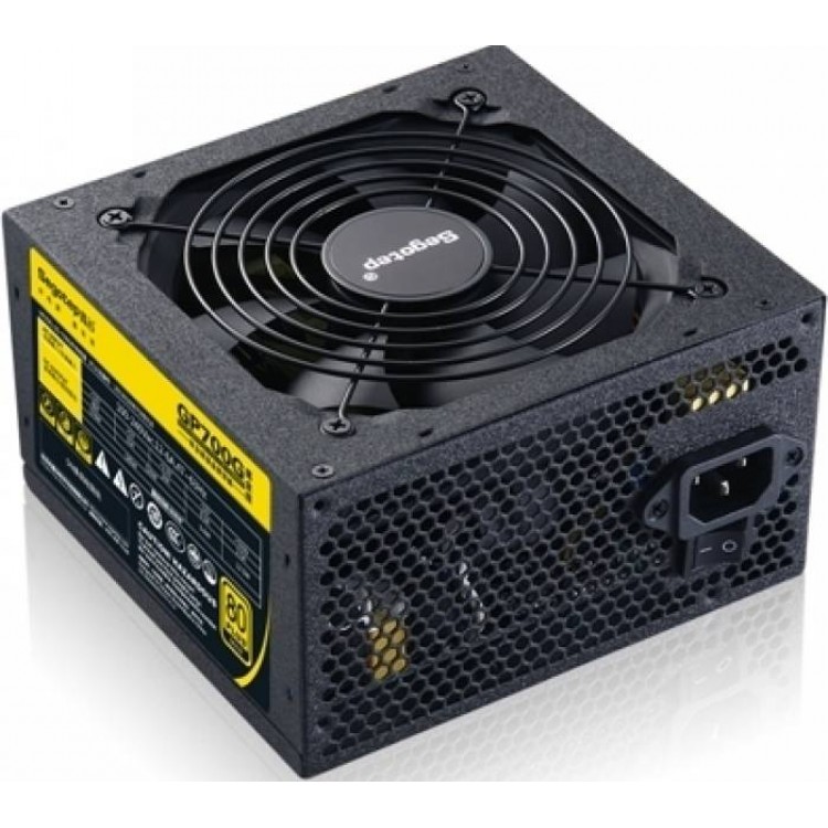 Sursa Segotep GP700G 600W PSU, certificata 80 PLUS Gold, eficienta 90.94%, single rail (50A), ventilator silentios de 120mm