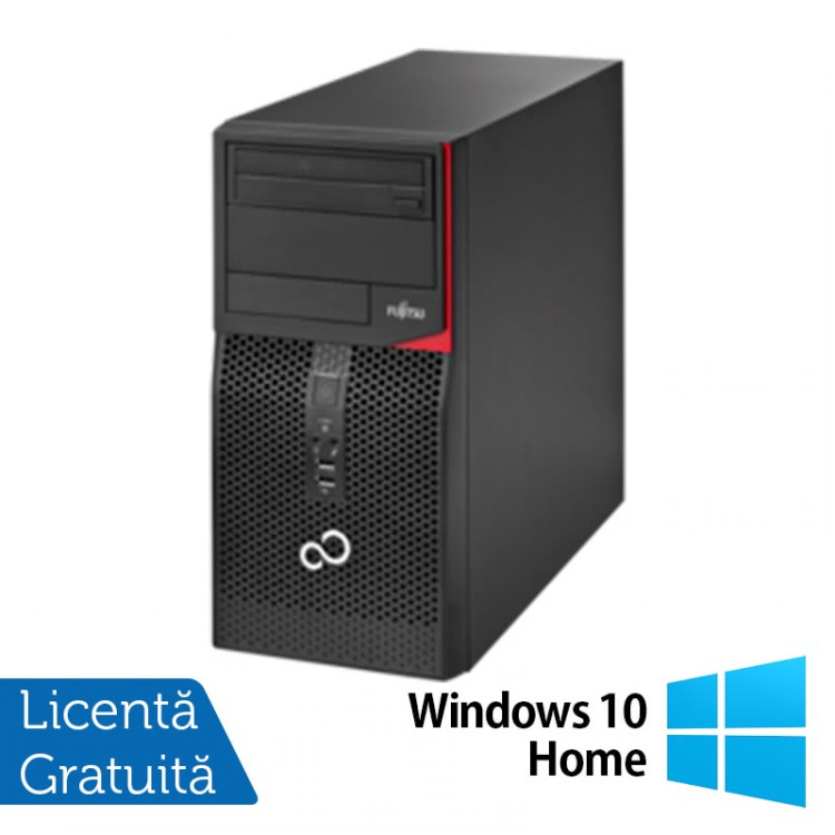 Fujitsu Siemens Esprimo P520, Intel Dual Core G3440, 3.3GHz, 4GB DDR3, 250GB SATA, DVD-ROM + Windows 10 Home