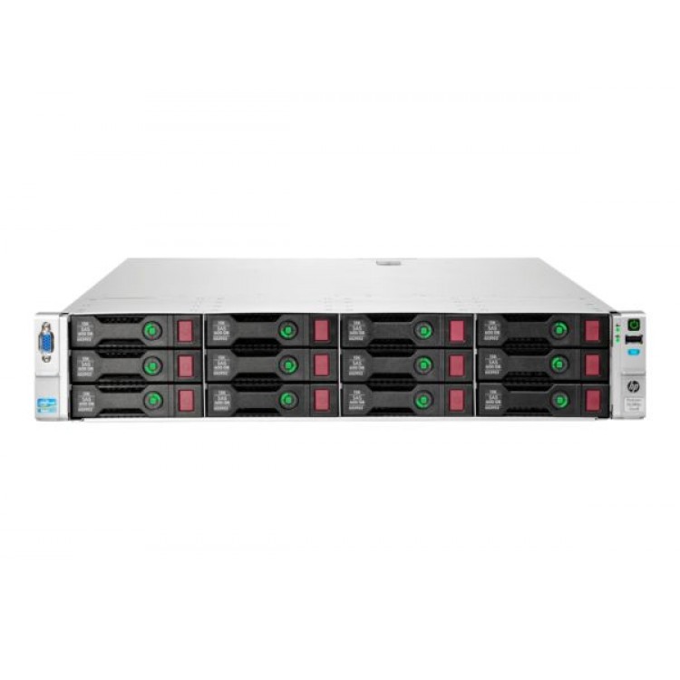 Server Refurbished HP ProLiant DL380e G8, 2U, 2x Intel Octa Core Xeon E5-2450L 1.8 GHz-2.3GHz, 64GB DDR3 ECC Reg, 2 x 450GB SAS/10K/2,5 on 3,5 adapter, Raid Controller HP SmartArray P420/1GB, iLO 4 Advanced, 2x Surse Hot Swap 750W