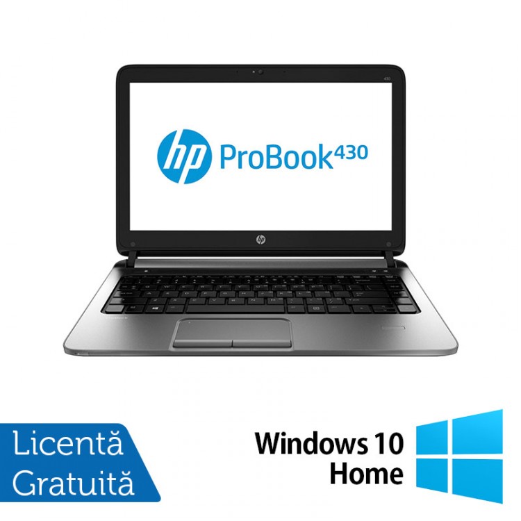 Laptop Refurbished HP ProBook 430 G1, Intel Celeron Dual Core 2955U 1.4GHz , 4GB DDR3, 320GB SATA + Windows 10 Home