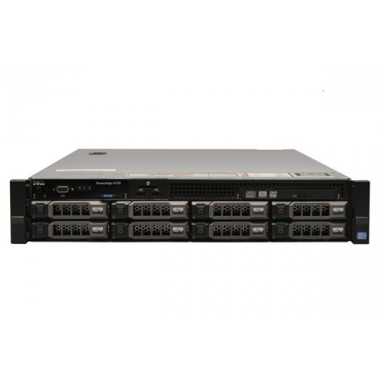 Server Dell PowerEdge R720, 2x Intel Xeon Octa Core E5-2690, 2.90GHz - 3.80GHz, 48GB DDR3 ECC, 2 x 2TB HDD SATA, Raid Perc H710 mini, Idrac 7 Enterprise, 2 surse HS
