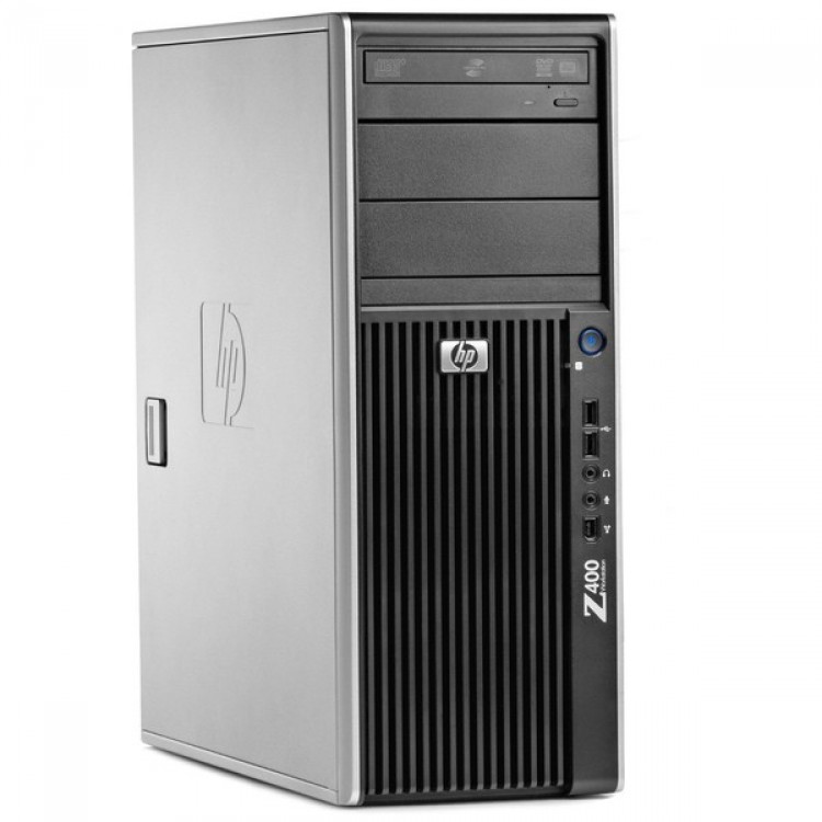 WorkStation HP Z400, Intel Xeon Quad Core E5620, 2.40GHz, 4GB DDR3 ECC, 500GB SATA, AMD Radeon HD8490/1GB, DVD-RW