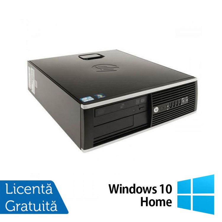 Calculator Refurbished HP 8200 Elite SFF, Intel Core i3-2100 3.10GHz, 4GB DDR3, 250GB SATA, DVD-ROM, Port Serial, Display Port + Windows 10 Home