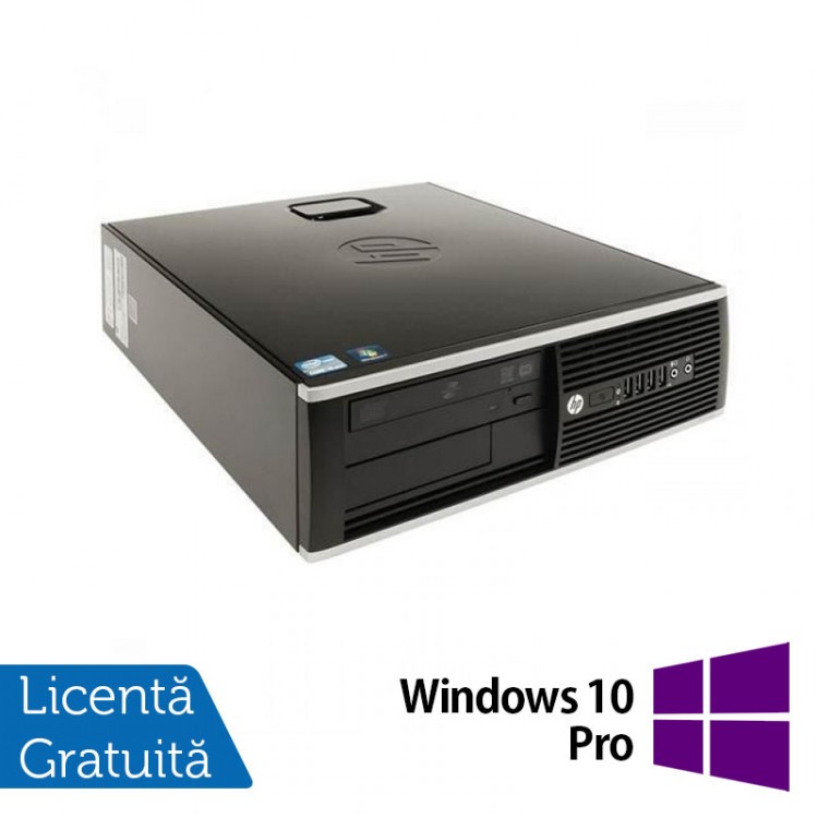 Calculator Refurbished HP 8200 Elite SFF, Intel Core i5-2400 3.10GHz, 4GB DDR3, 250GB SATA, DVD-ROM, Port Serial, Display Port + Windows 10 Pro