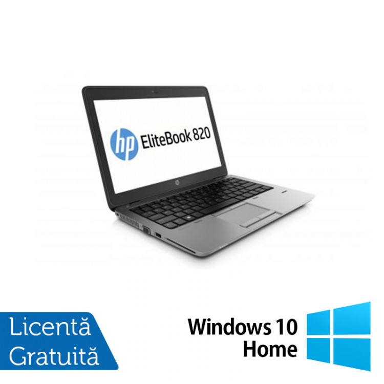 Laptop Refurbished HP EliteBook 820 G1, Intel Core i7-4600U 2.10GHz, 8GB DDR3, 120GB SSD, 12 inch + Windows 10 Home