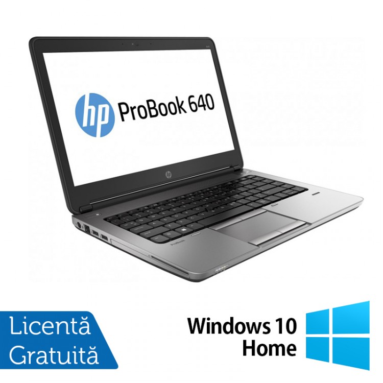 Laptop HP ProBook 640 G1, Intel Core i5-4200M 2.50GHz, 8GB DDR3, 120GB SSD, 14 inch + Windows 10 Home
