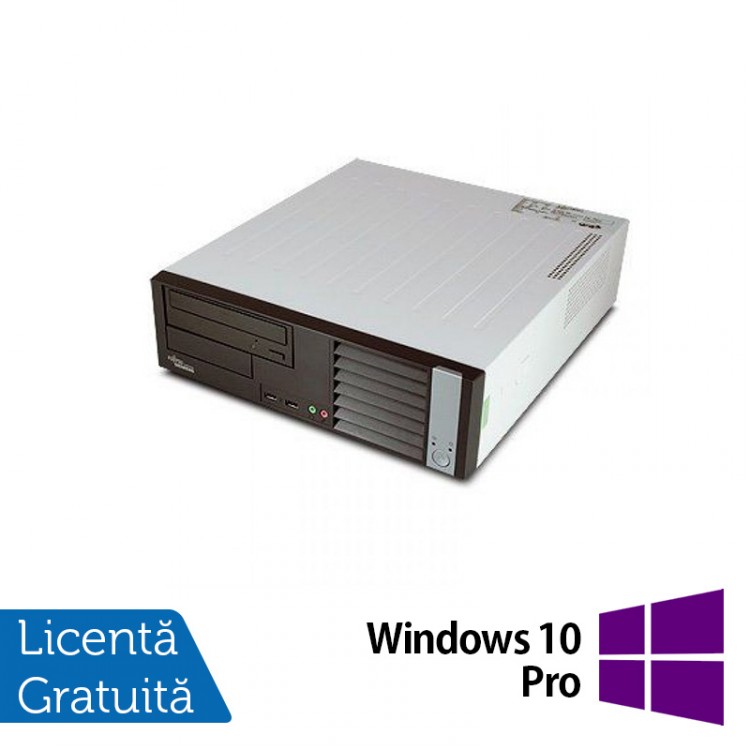 Calculator FUJITSU SIEMENS E5625 Desktop, AMD Athlon Dual Core 64 x2 5600B 2.90 GHz, 4GB DDR2, 160GB SATA, DVD-RW + Windows 10 Pro