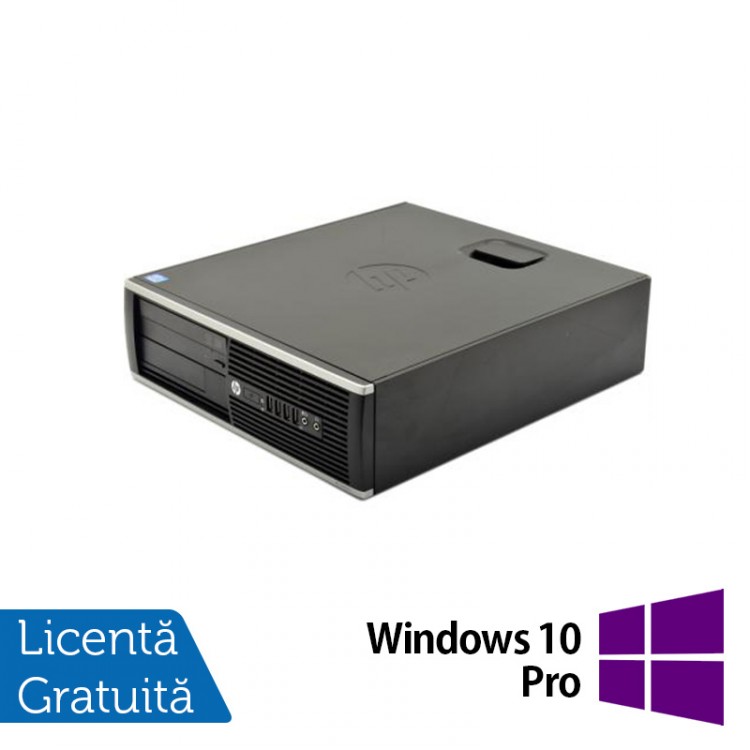 Calculator HP 6200 Pro Desktop, Intel Core i3-2100 3.10 GHz, 4GB DDR3, 250GB SATA, DVD-ROM + Windows 10 Pro