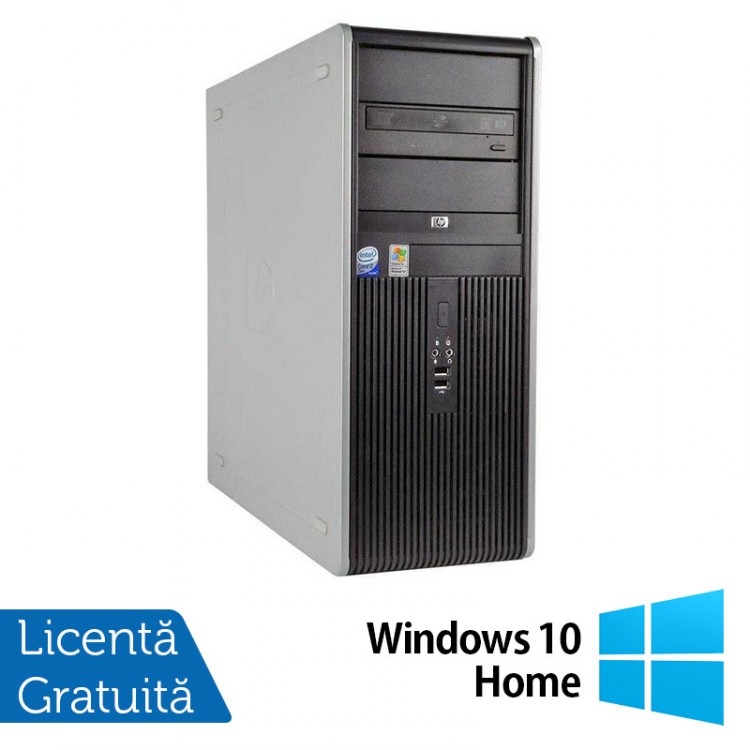Calculator HP Compaq DC7900 Tower, Intel Core2 Duo E7500 2.93GHz, 4GB DDR2, 250GB SATA, DVD-ROM + Windows 10 Home