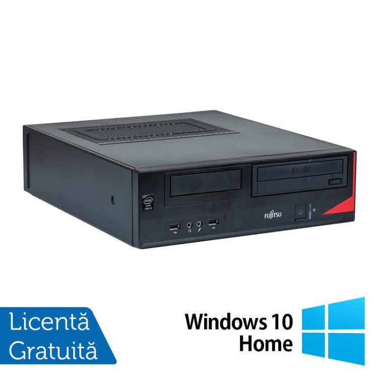 Calculator Fujitsu E520, Intel Core i5-4570s 2.90GHz, 4GB DDR3, 500GB SATA, DVD-ROM + Windows 10 Home