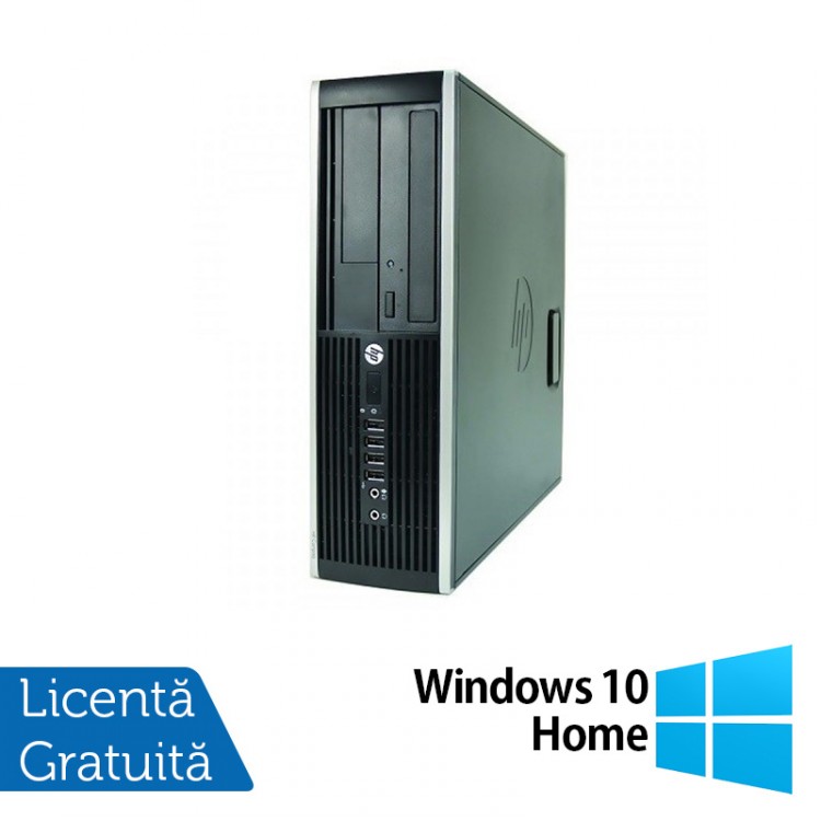 Calculator HP 8000 Elite SFF, Intel Core 2 Duo E8400 3.00GHz, 2GB DDR3, 250GB SATA, DVD-ROM + Windows 10 Home