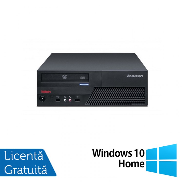 Calculator LENOVO ThinkCentre M58 SFF, Intel Core 2 Duo E8400 3.0 GHz, 2GB DDR3, 320GB SATA, DVD-ROM + Windows 10 Home