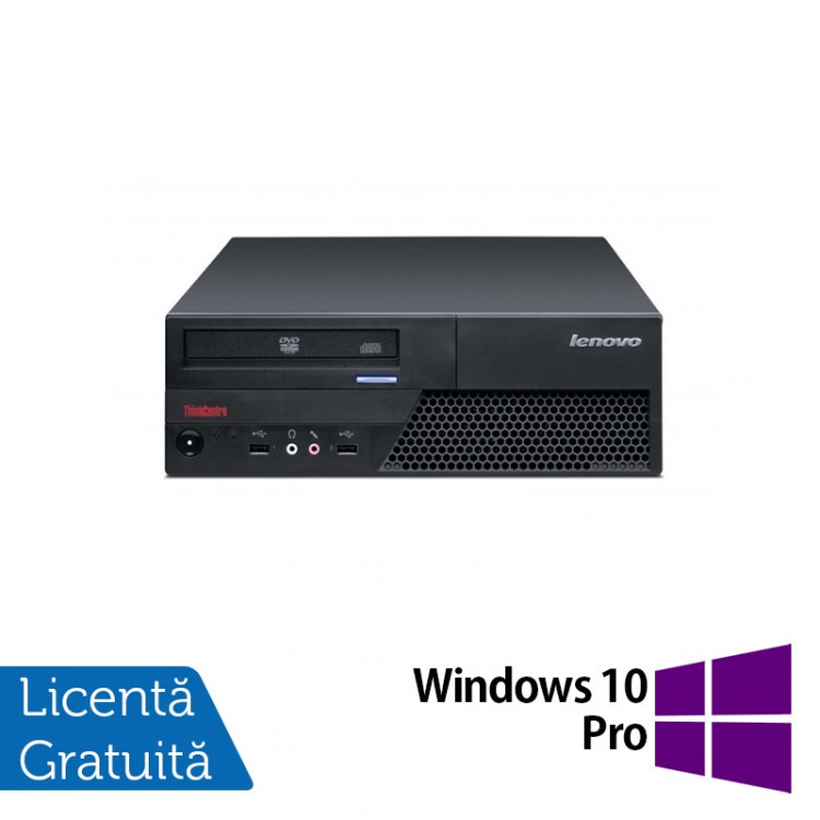 Calculator LENOVO ThinkCentre M58 SFF, Intel Core 2 Duo E8400 3.0 GHz, 2GB DDR3, 320GB SATA, DVD-ROM + Windows 10 Pro