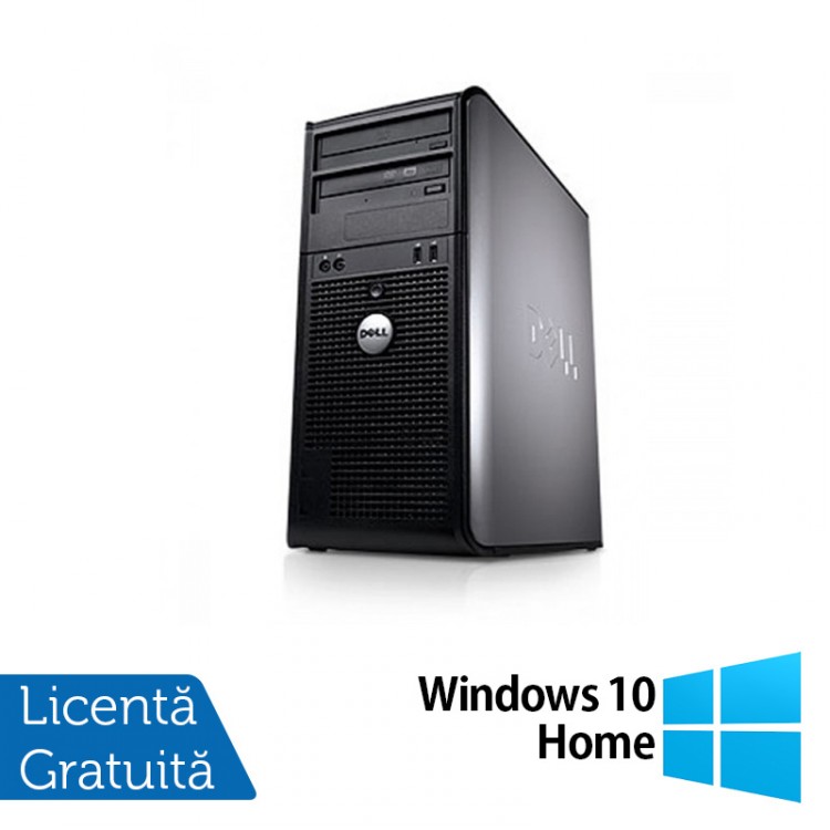 Calculator Dell 780 Tower, Intel Pentium E5300 2.60GHz, 2GB DDR3, 160GB SATA, DVD-ROM + Windows 10 Home