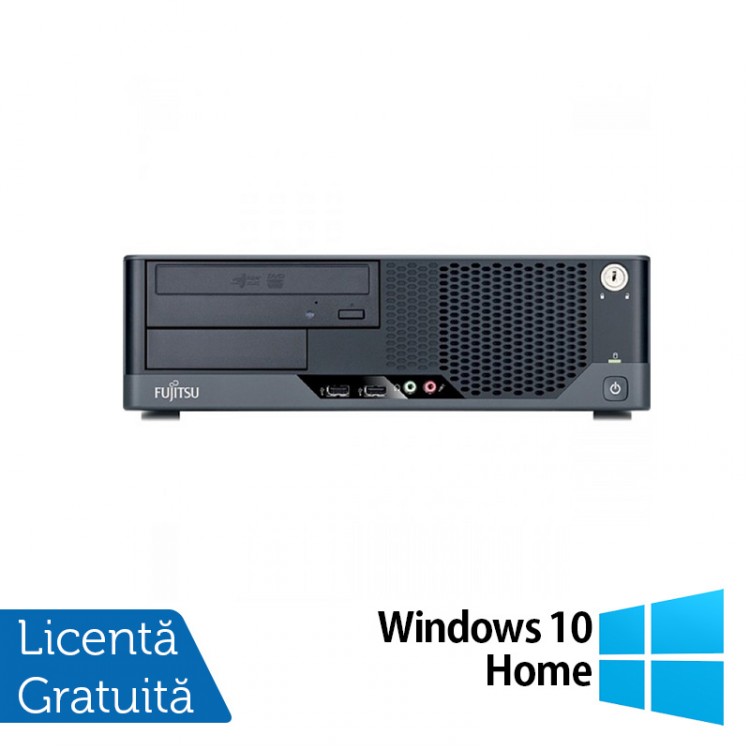 Calculator FUJITSU SIEMENS Esprimo E5731 SFF, Intel Pentium E5800 3.20GHz, 2GB DDR3, 250GB SATA, DVD-ROM + Windows 10 Home
