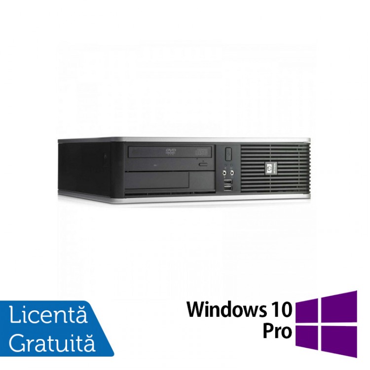 Calculator HP DC7900 SFF, Intel Core 2 Duo E8400 3.00GHz, 2GB DDR3, 320GB SATA, DVD-ROM + Windows 10 Pro
