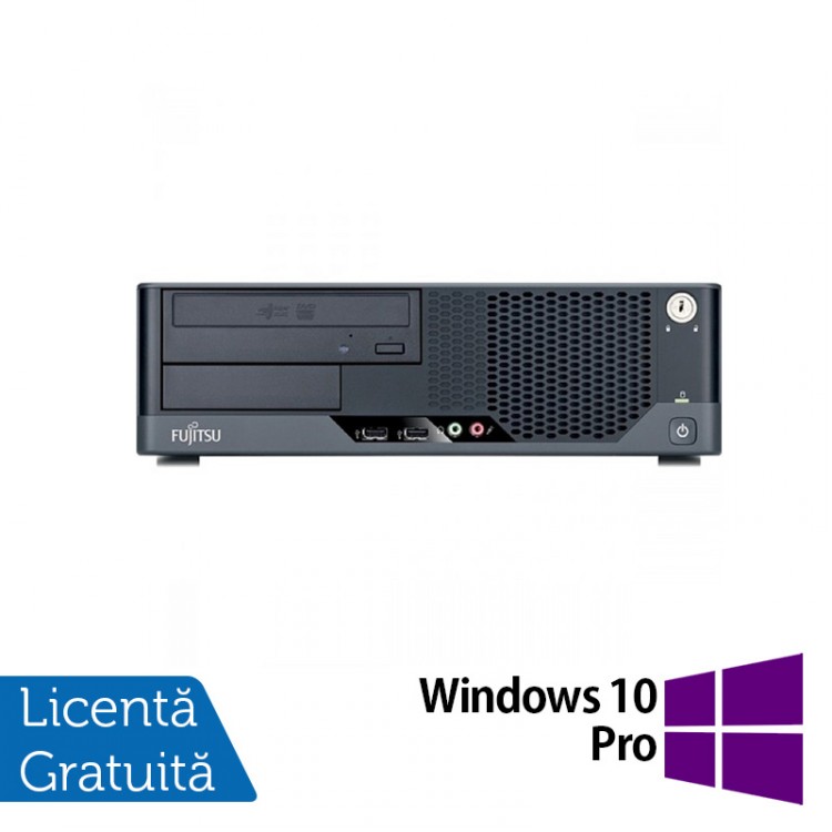Calculator FUJITSU SIEMENS Esprimo E7935 SFF, Intel Core 2 Quad Q8300 2.50 GHz, 2GB DDR3, 250GB SATA, DVD-ROM + Windows 10 Pro