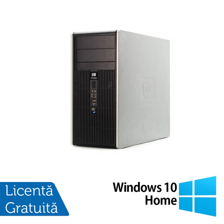 Calculator HP DC5850 Tower, AMD Athlon 64 X2 4450B 2.3 GHz, 2GB DDR2, 160GB SATA + Windows 10 Home