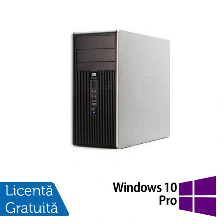 Calculator HP DC5850 Tower, AMD Athlon 64 X2 4450B 2.3 GHz, 2GB DDR2, 160GB SATA + Windows 10 Pro