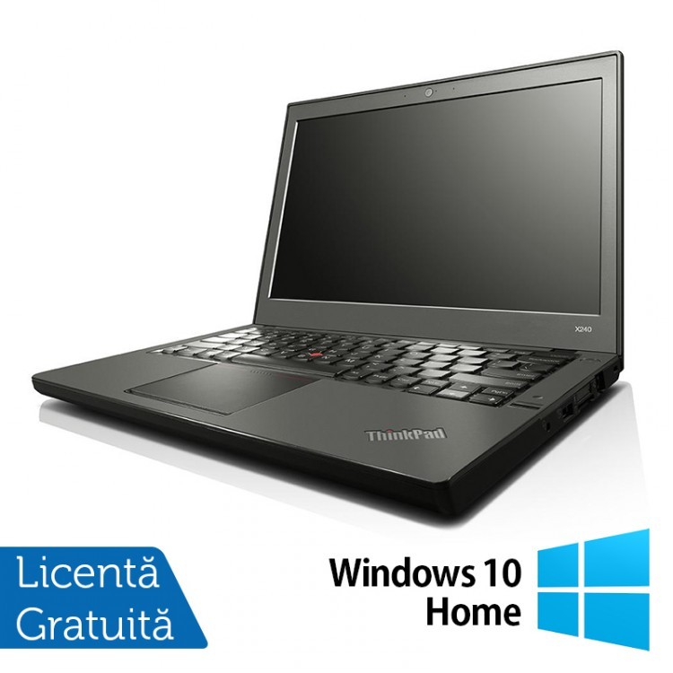 Laptop LENOVO Thinkpad x240, Intel Core i7-4600U 2.10GHz, 8GB DDR3, 240GB SSD, 12 Inch + Windows 10 Home