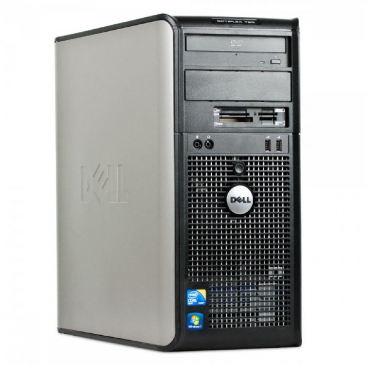 Calculator Dell OptiPlex 780 Tower, Intel Pentium Dual Core E6700 3.20GHz, 2GB DDR2, 250GB SATA, DVD-RW