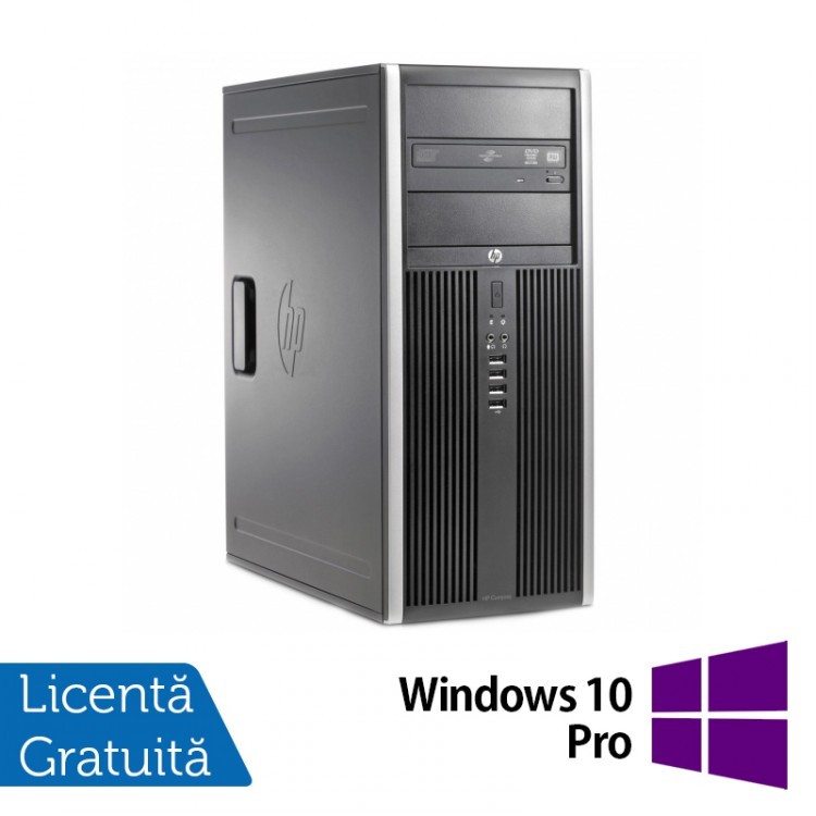 Calculator HP 6200 Pro Tower, Intel Core i7-2600 3.40GHz, 4GB DDR3, 320GB SATA, DVD-RW + Windows 10 Pro
