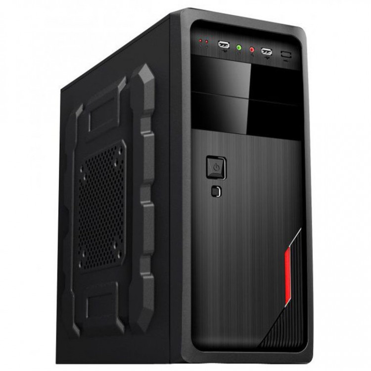 Sistem PC, Intel Celeron G1610 2.60GHz, 8GB DDR3, 120GB SSD + 1TB SATA, Radeon RX550 2GB, DVD-RW, CADOU Tastatura + Mouse