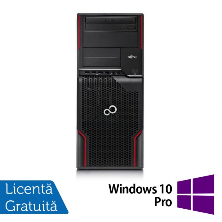 Workstation FUJITSU CELSIUS W510, Intel Core i5-2400S 2.5GHz, 8GB DDR3, 500GB SATA, DVD-ROM + Windows 10 Pro
