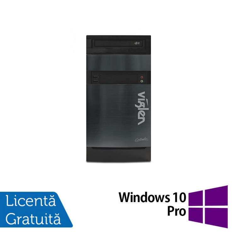 Calculator Viglen Tower, Intel Core i7-4790 3.6GHz, 4GB DDR3, 500GB SATA, DVD-RW + Windows 10 Pro
