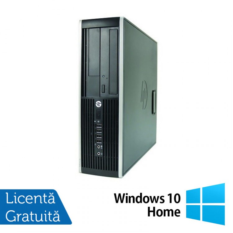 Computer HP Compaq Elite 8000 SFF, Intel Core 2 Duo E7500 2.93GHz, 2GB DDR3, 250GB SATA, DVD-RW + Windows 10 Home