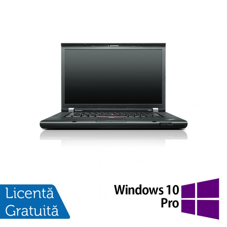 Laptop LENOVO ThinkPad T530, Intel Core i5-3320M 2.60 GHz, 8GB DDR3, 320GB SATA, DVD-RW, 15 Inch + Windows 10 Pro