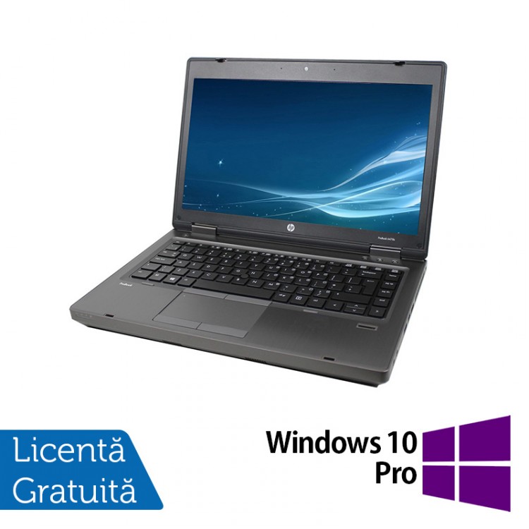 Laptop HP ProBook 6475b, AMD A4-4300M 2.50GHz, 4GB DDR3, 320GB SATA, DVD-RW, 14 Inch + Windows 10 Pro