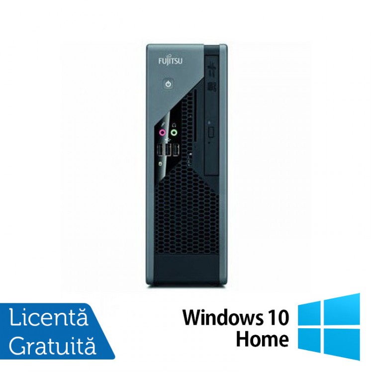 Calculator Fujitsu Siemens C5731 USFF, Intel Core 2 Duo E8400 3.00GHz, 2GB DDR3, 80GB SATA, 2x Serial, DVD-ROM + Windows 10 Home