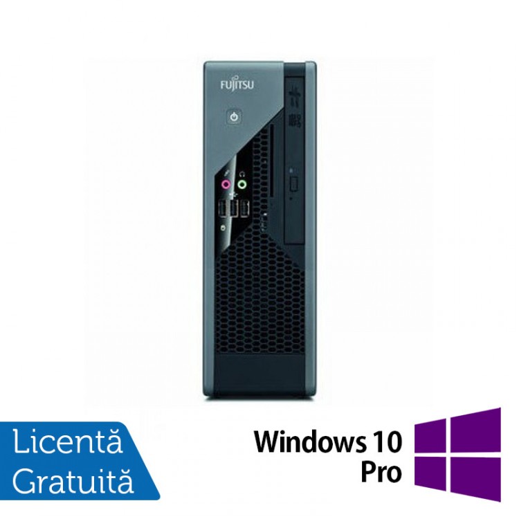 Calculator Fujitsu Siemens C5731 USFF, Intel Core 2 Duo E8400 3.00GHz, 2GB DDR3, 80GB SATA, 2x Serial, DVD-ROM + Windows 10 Pro