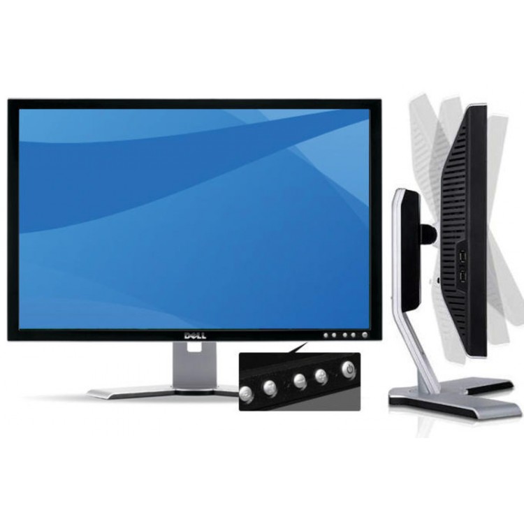 Monitor DELL 2208WFPT LCD, 22 Inch, 1680 x 1050, VGA, DVI, 4x USB