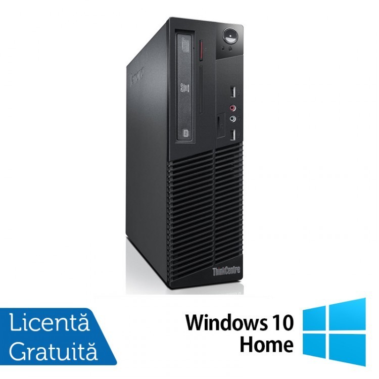 Calculator Lenovo ThinkCentre M82 SFF, IntelCore i5-3470 3.20GHz, 4GB DDR3, 250GB SATA, DVD-RW + Windows 10 Home
